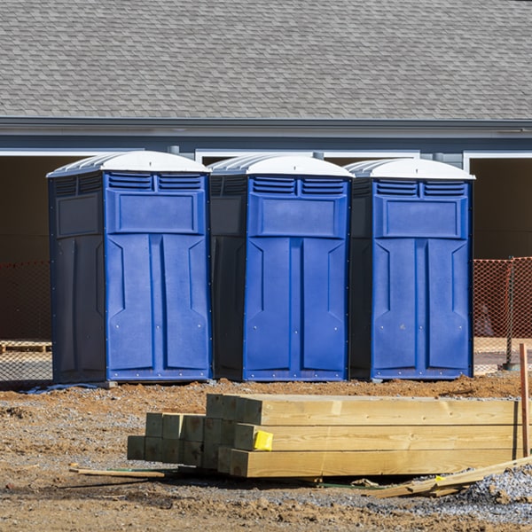 how do you dispose of waste after the portable toilets have been emptied in Burt